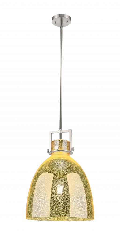 Newton Bell - 1 Light - 14 inch - Satin Nickel - Pendant