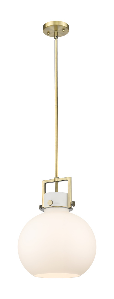 Newton Sphere - 1 Light - 12 inch - Brushed Brass - Mini Pendant