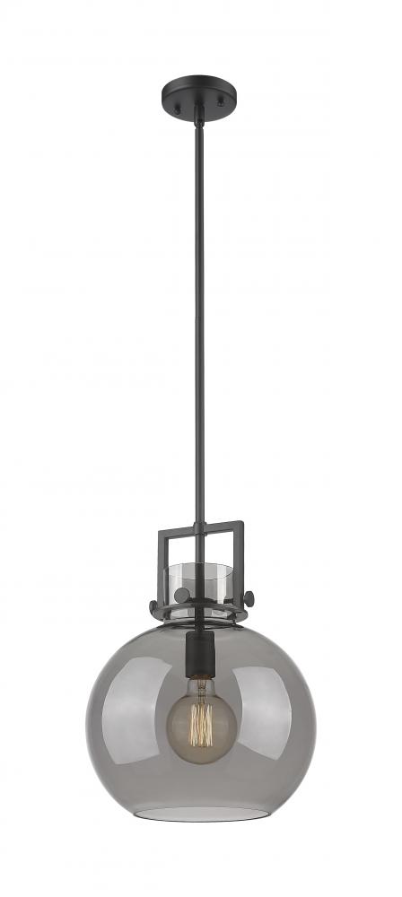 Newton Sphere - 1 Light - 12 inch - Matte Black - Mini Pendant