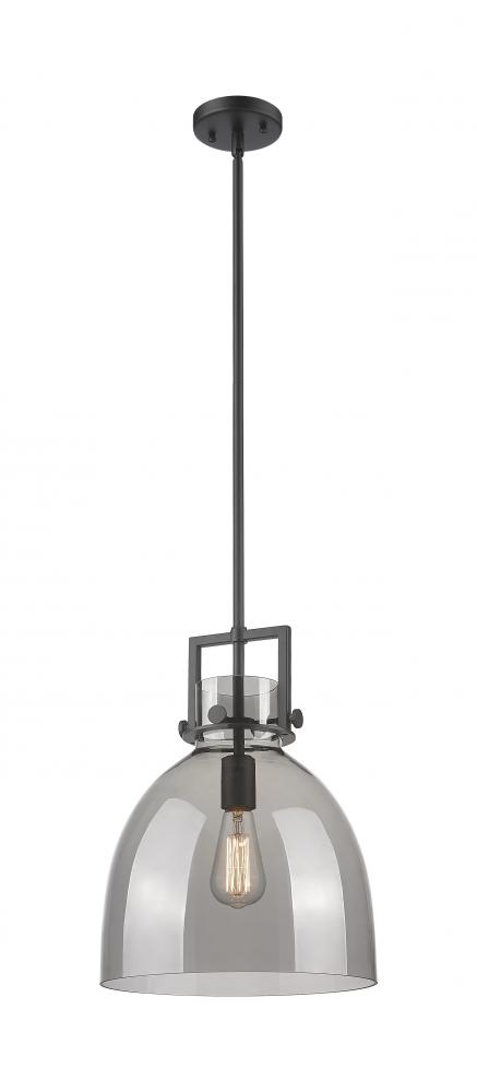 Newton Bell - 1 Light - 12 inch - Matte Black - Mini Pendant