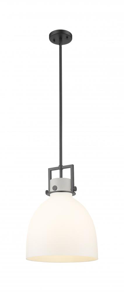Newton Bell - 1 Light - 12 inch - Matte Black - Mini Pendant