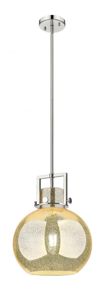 Newton Sphere - 1 Light - 12 inch - Polished Nickel - Mini Pendant