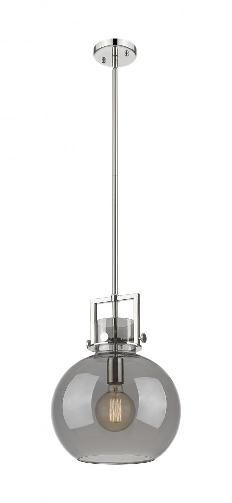 Newton Sphere - 1 Light - 12 inch - Polished Nickel - Mini Pendant