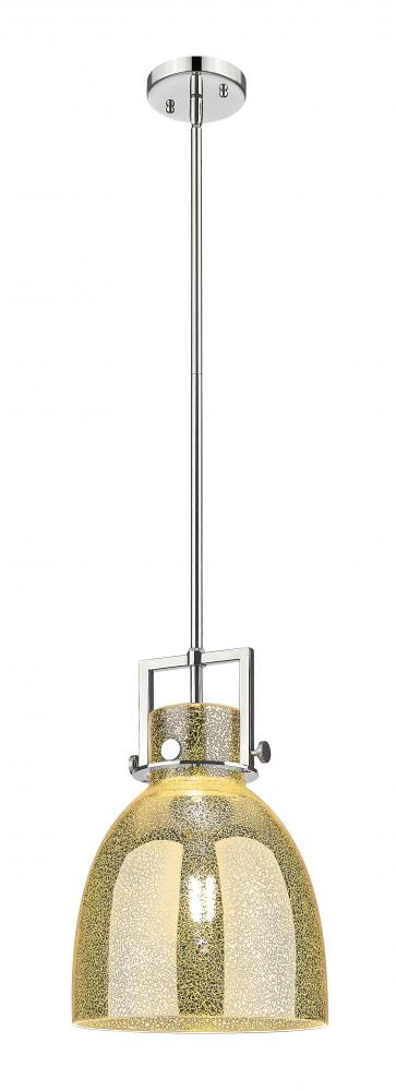 Newton Bell - 1 Light - 10 inch - Polished Nickel - Mini Pendant