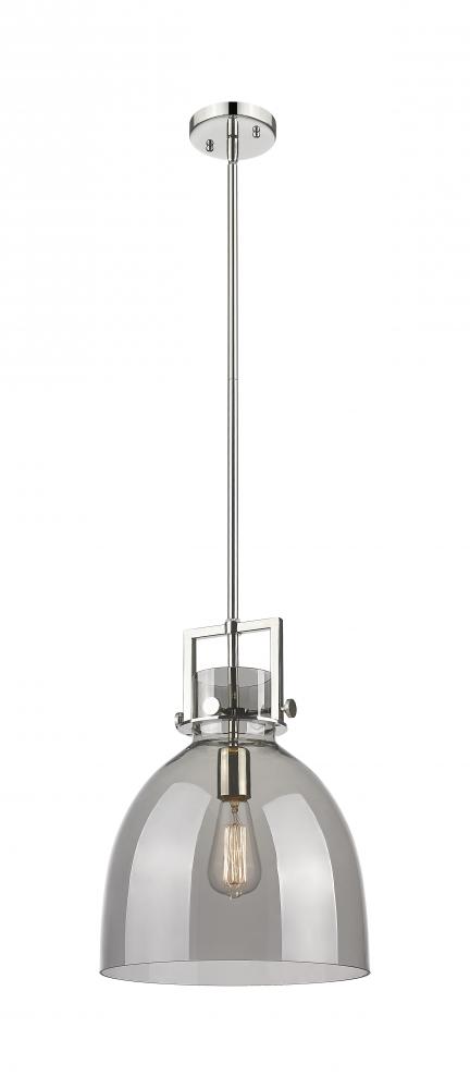 Newton Bell - 1 Light - 12 inch - Polished Nickel - Mini Pendant