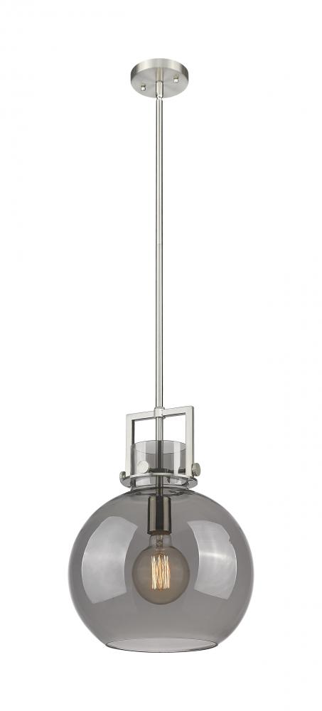 Newton Sphere - 1 Light - 12 inch - Satin Nickel - Mini Pendant
