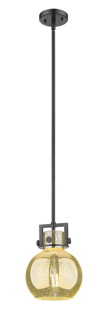 Newton Sphere - 1 Light - 8 inch - Matte Black - Mini Pendant