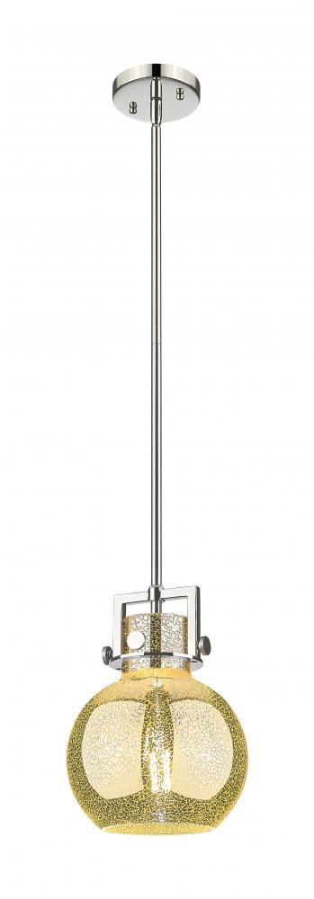Newton Sphere - 1 Light - 8 inch - Polished Nickel - Mini Pendant