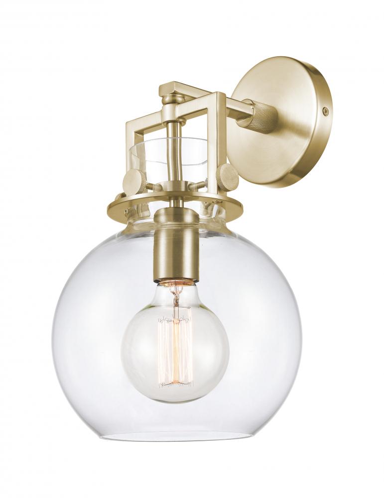 Newton Sphere - 1 Light - 8 inch - Champagne Bronze - Sconce