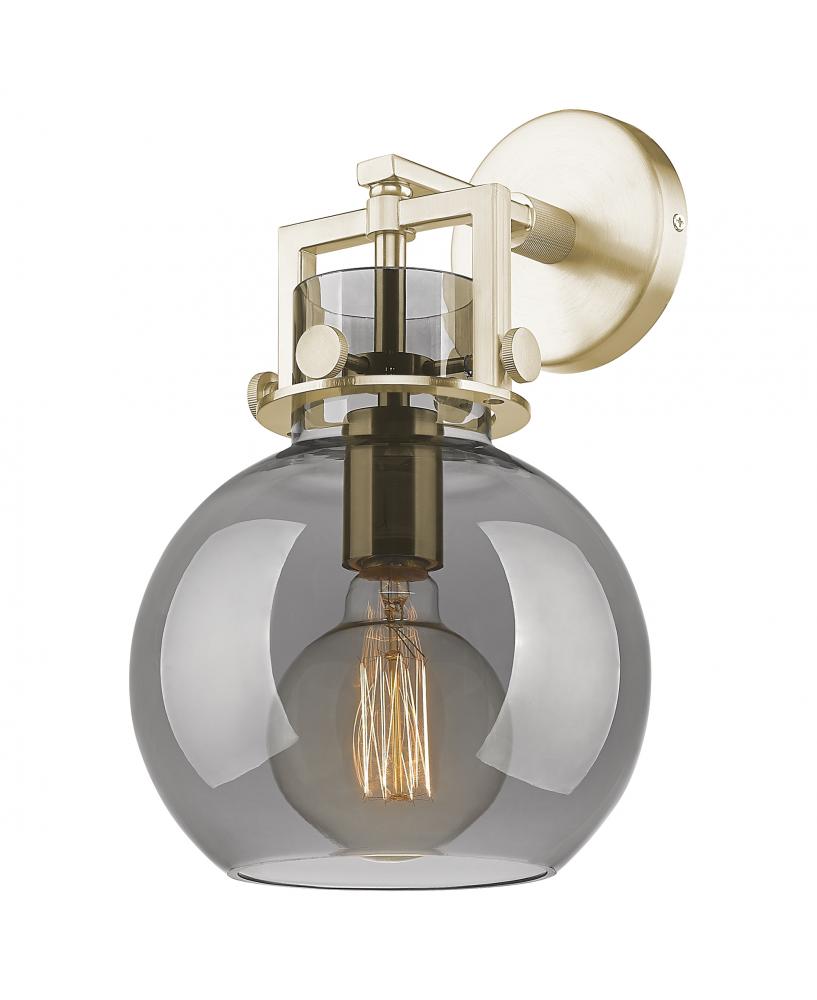 Newton Sphere - 1 Light - 8 inch - Champagne Bronze - Sconce