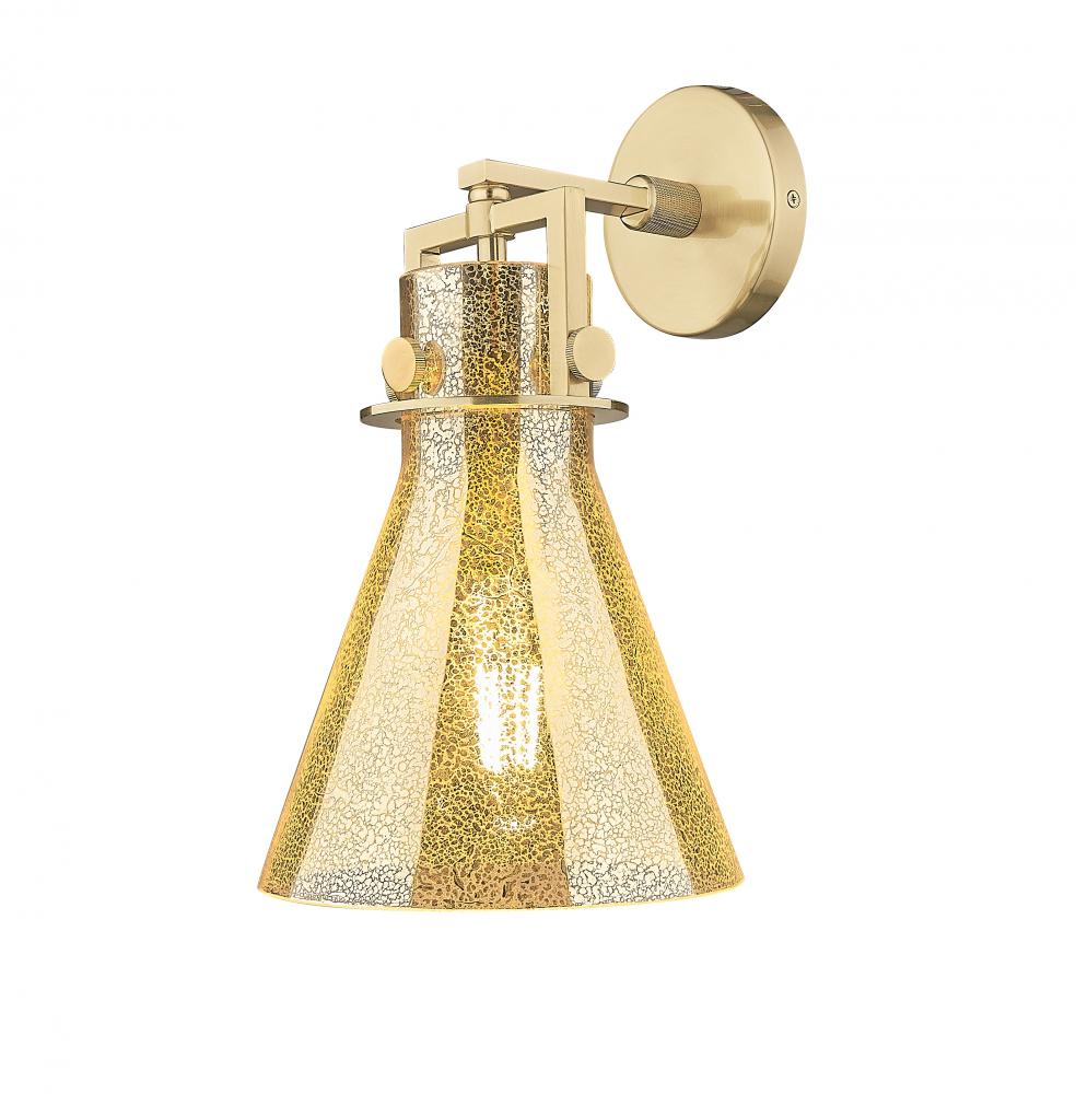 Newton Cone - 1 Light - 8 inch - Champagne Bronze - Sconce