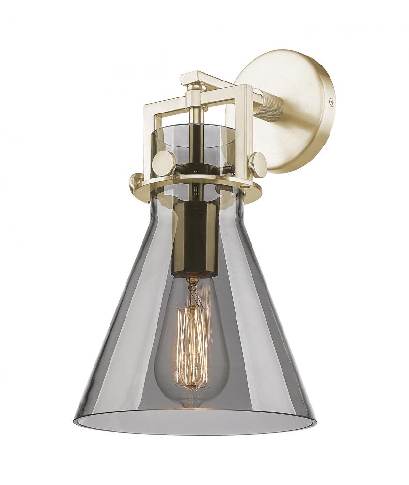 Newton Cone - 1 Light - 8 inch - Champagne Bronze - Sconce