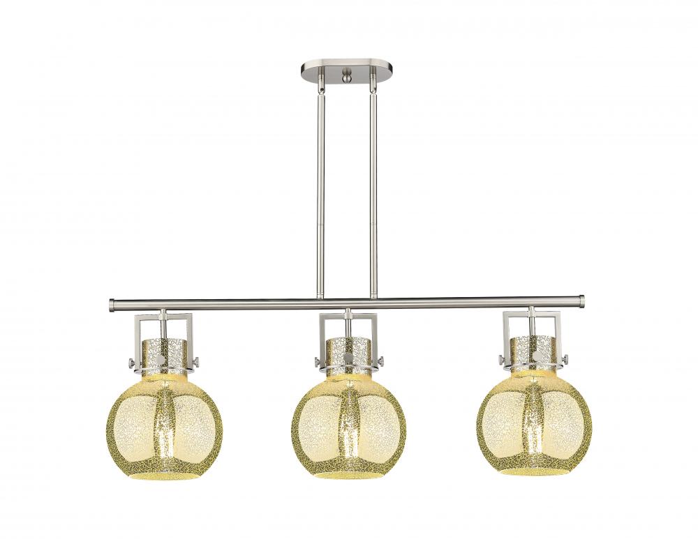 Newton Sphere - 3 Light - 42 inch - Satin Nickel - Island Light