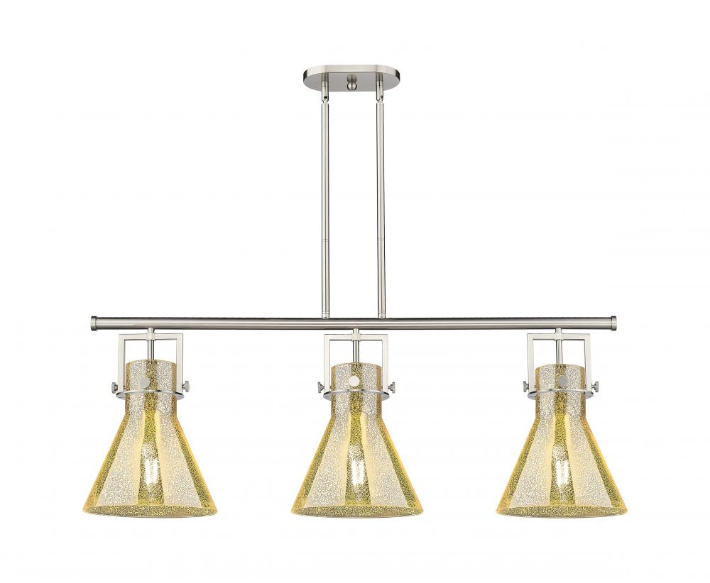 Newton Cone - 3 Light - 42 inch - Satin Nickel - Island Light
