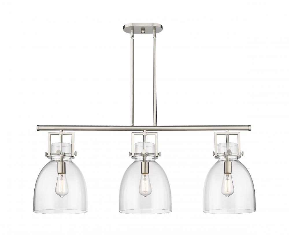 Newton Bell - 3 Light - 42 inch - Satin Nickel - Island Light