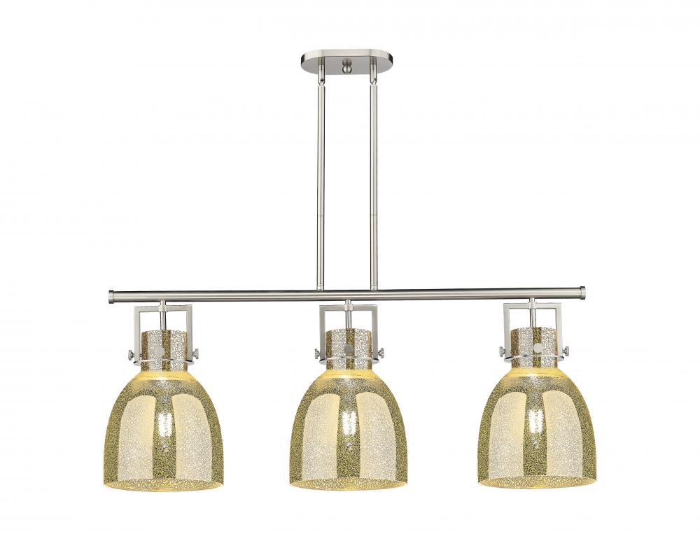 Newton Bell - 3 Light - 42 inch - Satin Nickel - Island Light