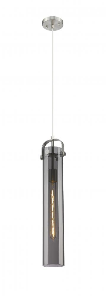 Pilaster - 1 Light - 4 inch Glass - Satin Nickel - Pendant