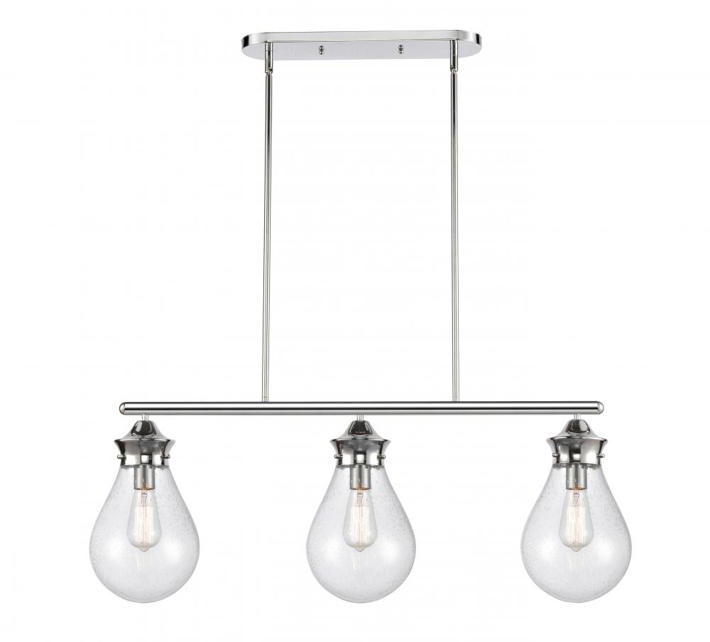 Genesis - 3 Light - 39 inch - Polished Chrome - Stem hung - Island Light