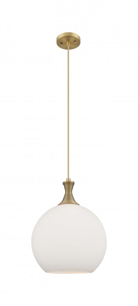 Astor - 1 Light - 12 inch - Brushed Brass - Cord hung - Mini Pendant