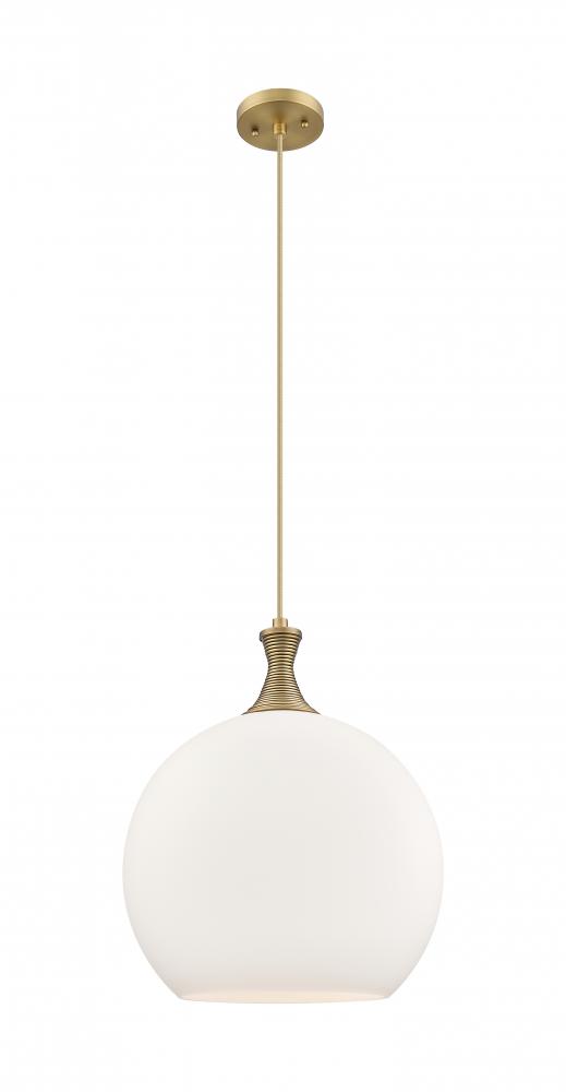 Astor - 1 Light - 14 inch - Brushed Brass - Cord hung - Pendant