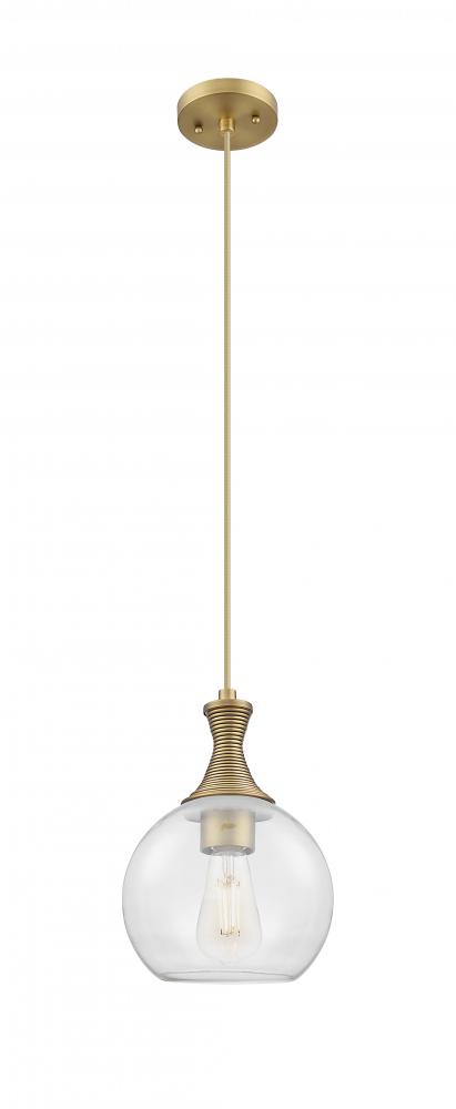Astor - 1 Light - 8 inch - Brushed Brass - Cord hung - Mini Pendant