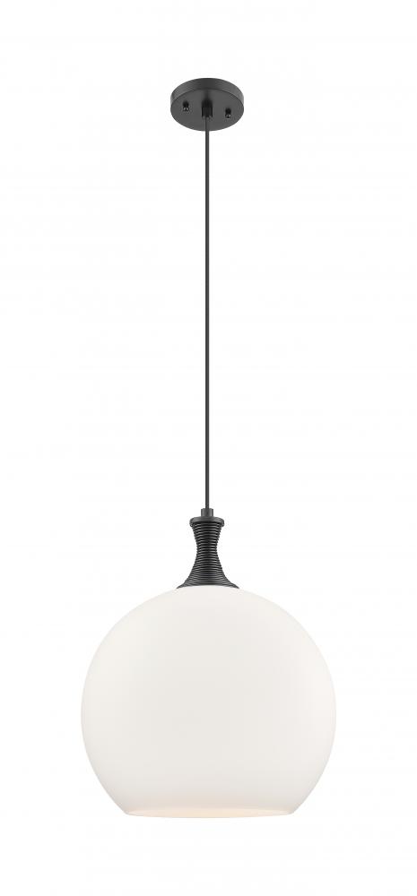 Astor - 1 Light - 14 inch - Matte Black - Cord hung - Pendant