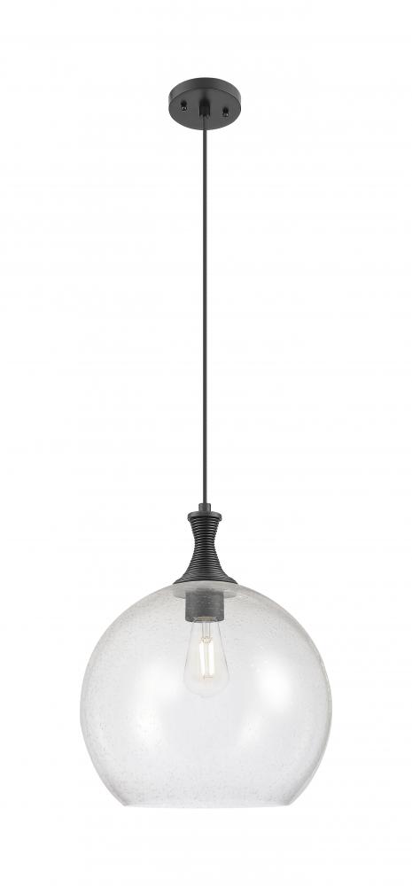 Astor - 1 Light - 14 inch - Matte Black - Cord hung - Pendant