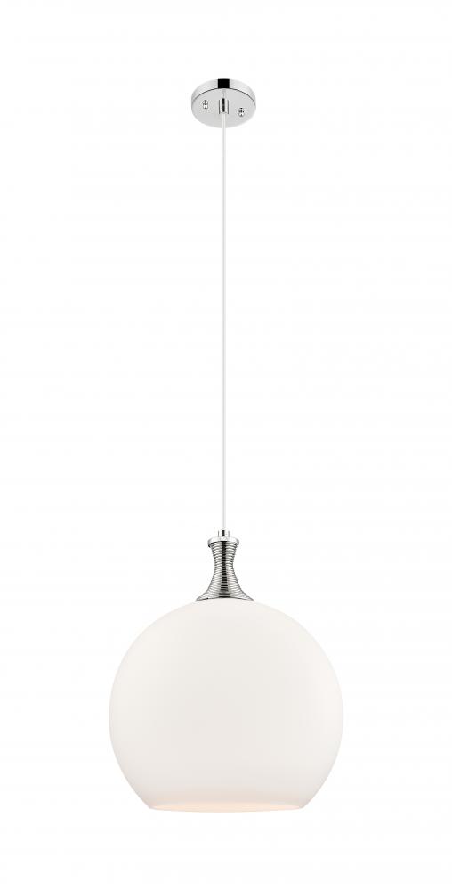 Astor - 1 Light - 14 inch - Polished Nickel - Cord hung - Pendant