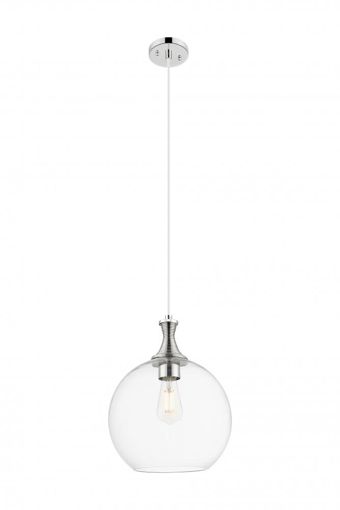 Astor - 1 Light - 12 inch - Polished Nickel - Cord hung - Mini Pendant