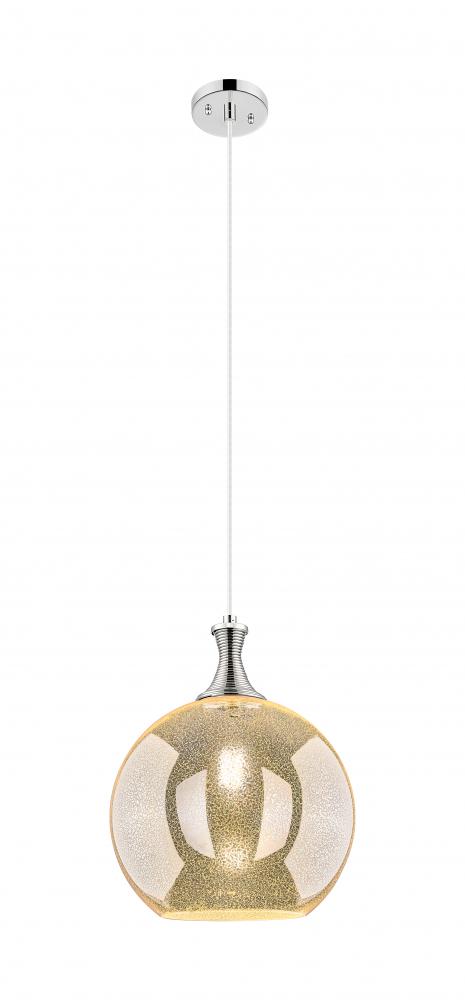Astor - 1 Light - 12 inch - Polished Nickel - Cord hung - Mini Pendant