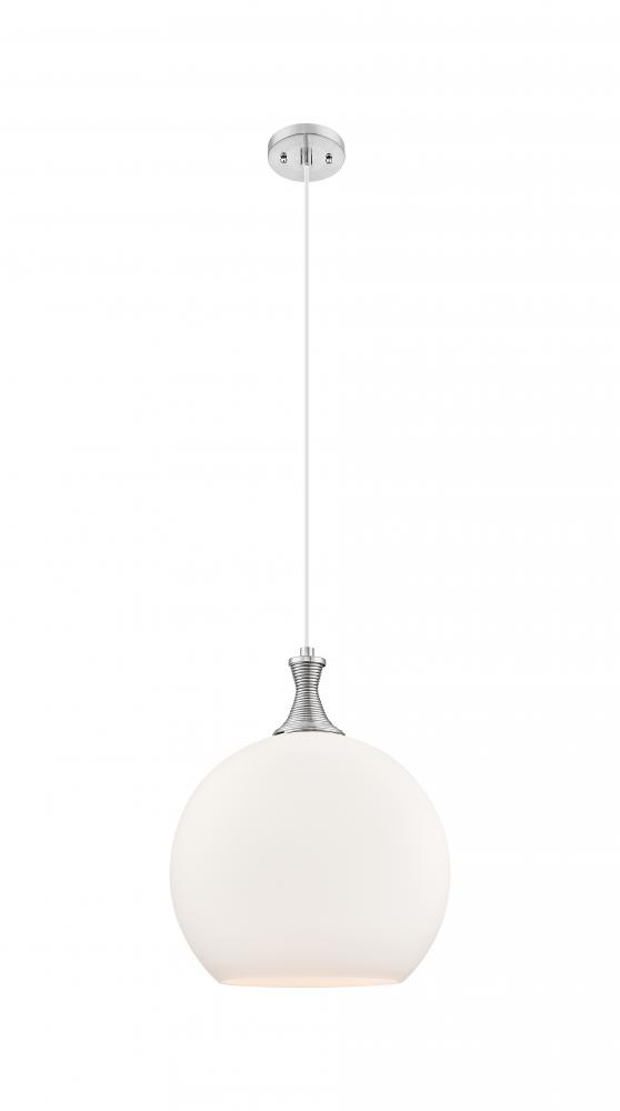 Astor - 1 Light - 14 inch - Brushed Satin Nickel - Cord hung - Pendant