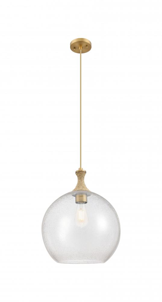 Astor - 1 Light - 14 inch - Brushed Brass - Cord hung - Pendant