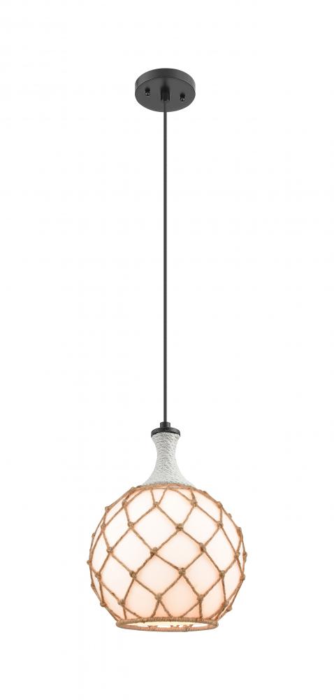 Astor - 1 Light - 10 inch - Matte Black - Cord hung - Mini Pendant