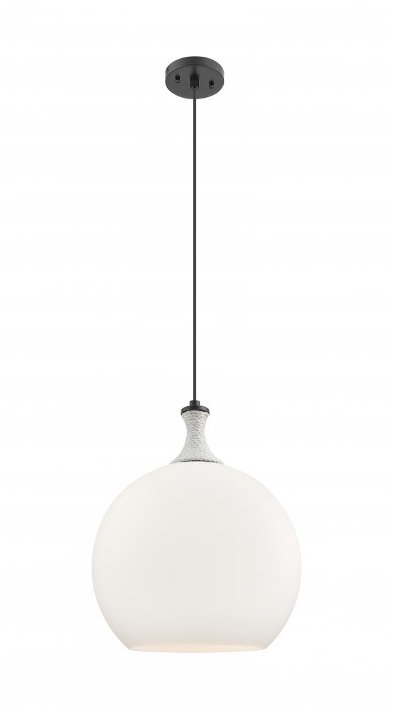 Astor - 1 Light - 14 inch - Matte Black - Cord hung - Pendant