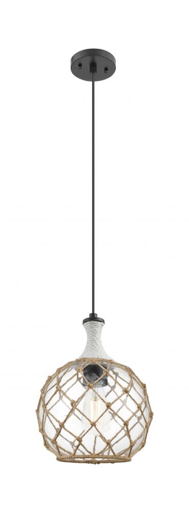 Astor - 1 Light - 10 inch - Matte Black - Cord hung - Mini Pendant