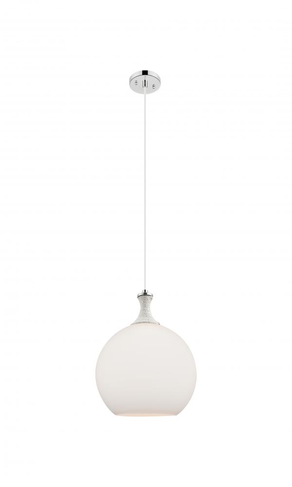 Astor - 1 Light - 12 inch - Polished Nickel - Cord hung - Mini Pendant