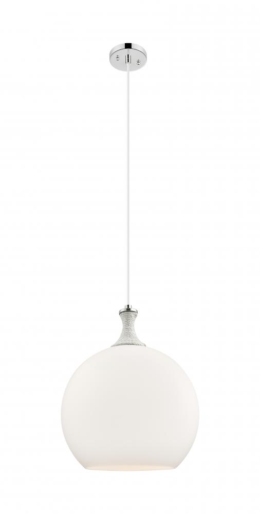 Astor - 1 Light - 14 inch - Polished Nickel - Cord hung - Pendant