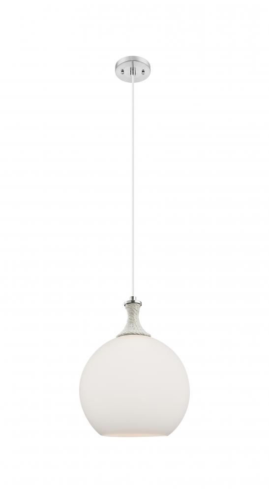 Astor - 1 Light - 12 inch - Brushed Satin Nickel - Cord hung - Mini Pendant