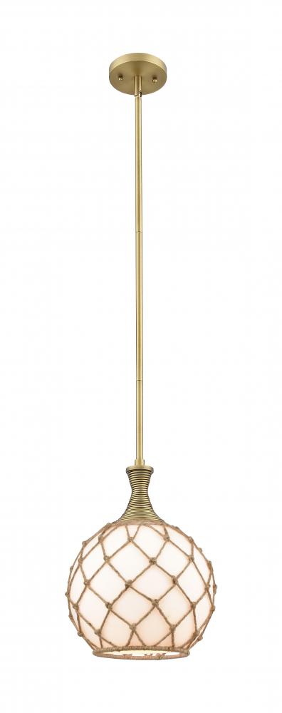 Astor - 1 Light - 10 inch - Brushed Brass - Mini Pendant