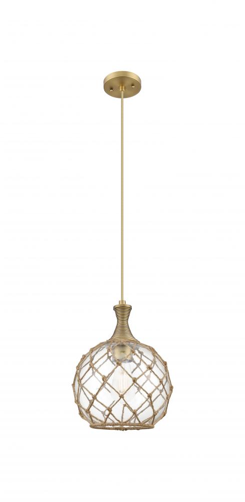 Astor - 1 Light - 10 inch - Brushed Brass - Mini Pendant