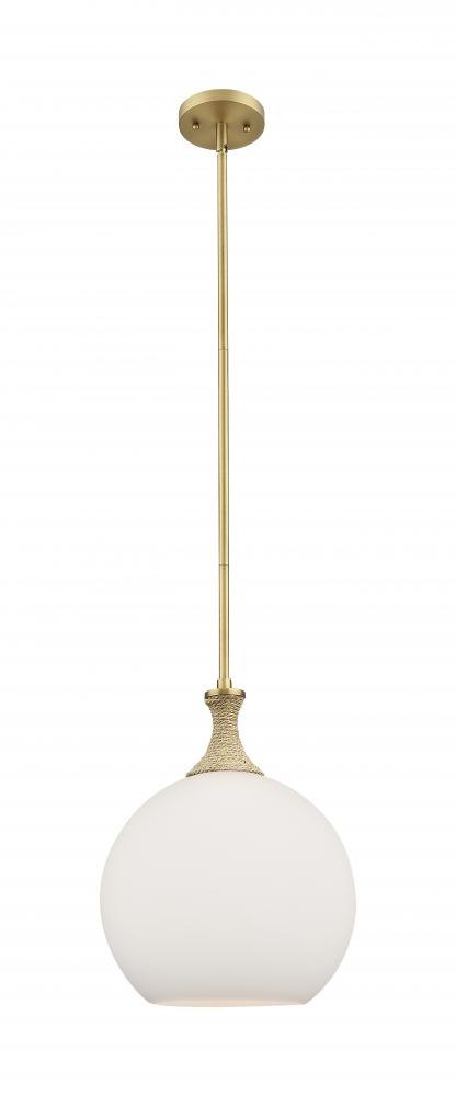 Astor - 1 Light - 12 inch - Brushed Brass - Mini Pendant
