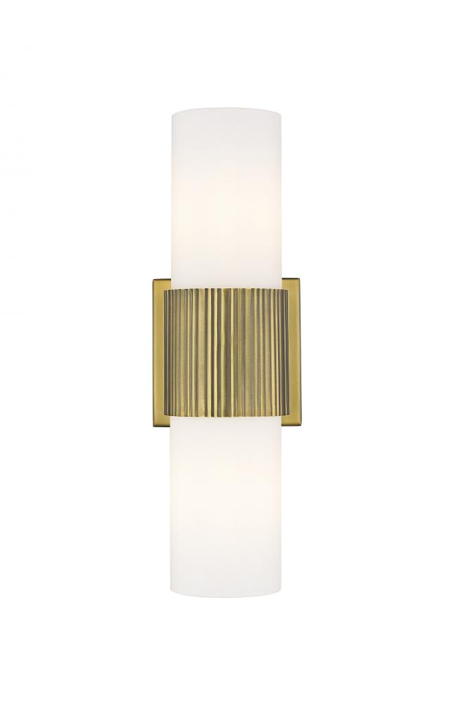Bolivar - 2 Light - 5 inch - Brushed Brass - Bath Vanity Light