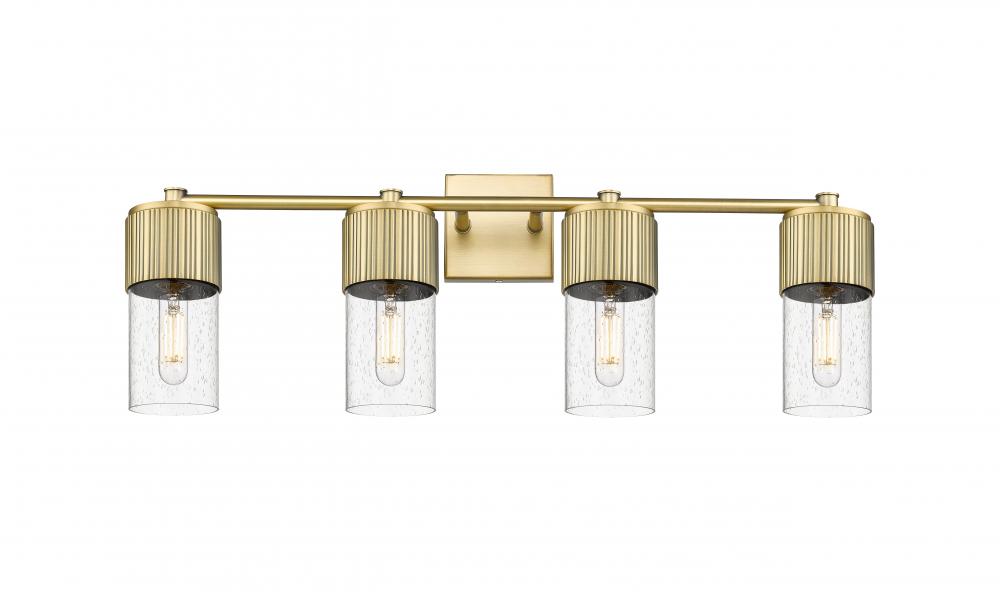 Bolivar - 4 Light - 31 inch - Brushed Brass - Bath Vanity Light