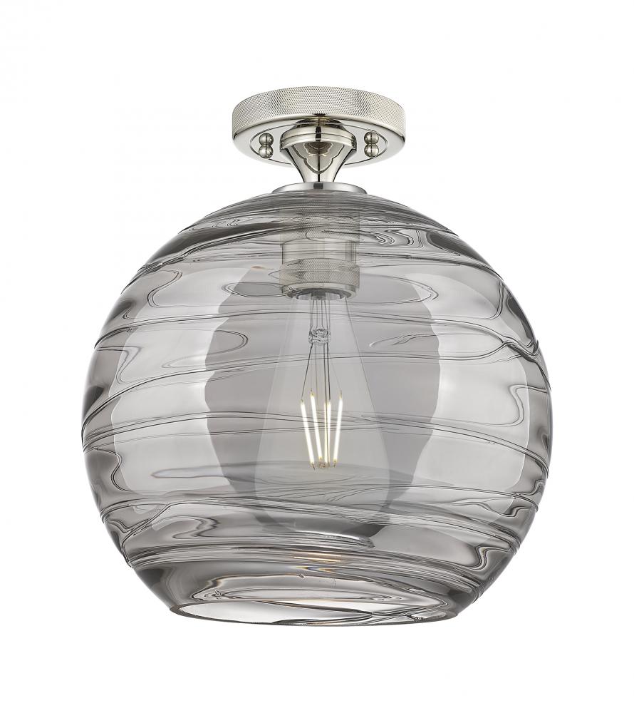 Crown Point - 1 Light - 10 inch - Polished Nickel - Flush Mount