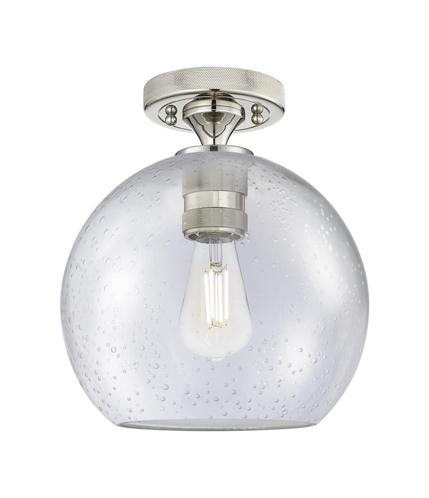 Crown Point - 1 Light - 8 inch - Polished Nickel - Flush Mount