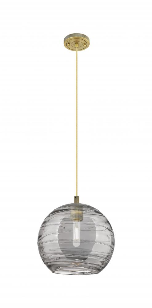 Crown Point - 1 Light - 10 inch - Brushed Brass - Pendant