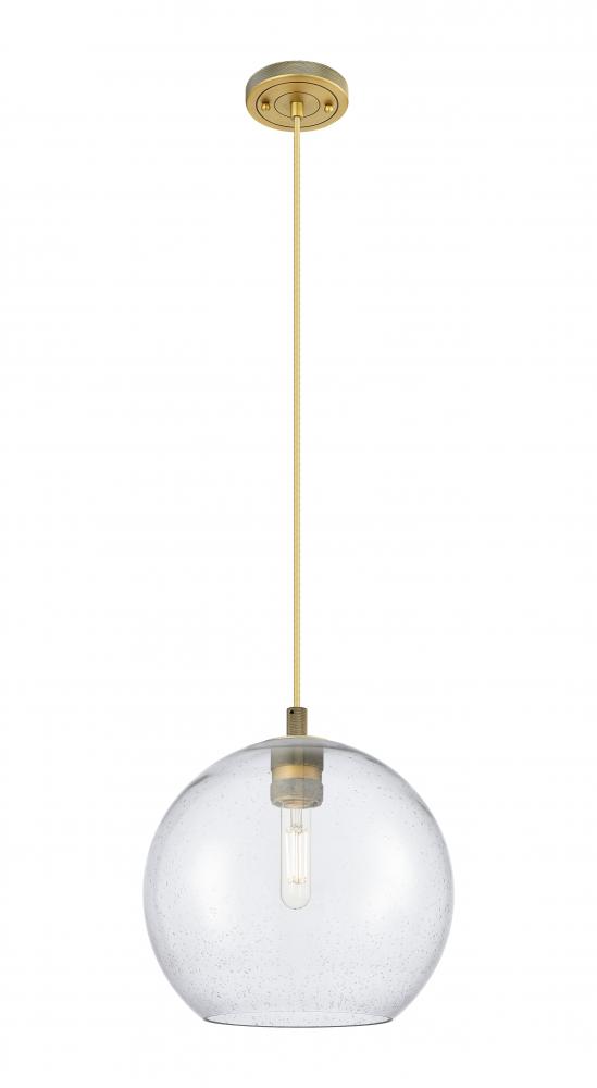 Crown Point - 1 Light - 10 inch - Brushed Brass - Pendant
