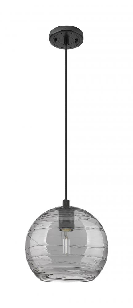 Crown Point - 1 Light - 8 inch - Matte Black - Pendant