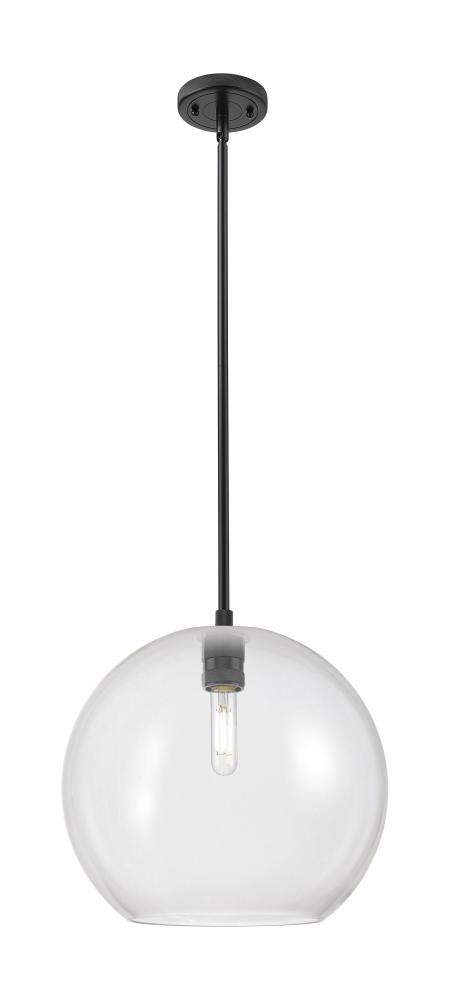 Crown Point - 1 Light - 12 inch - Matte Black - Pendant