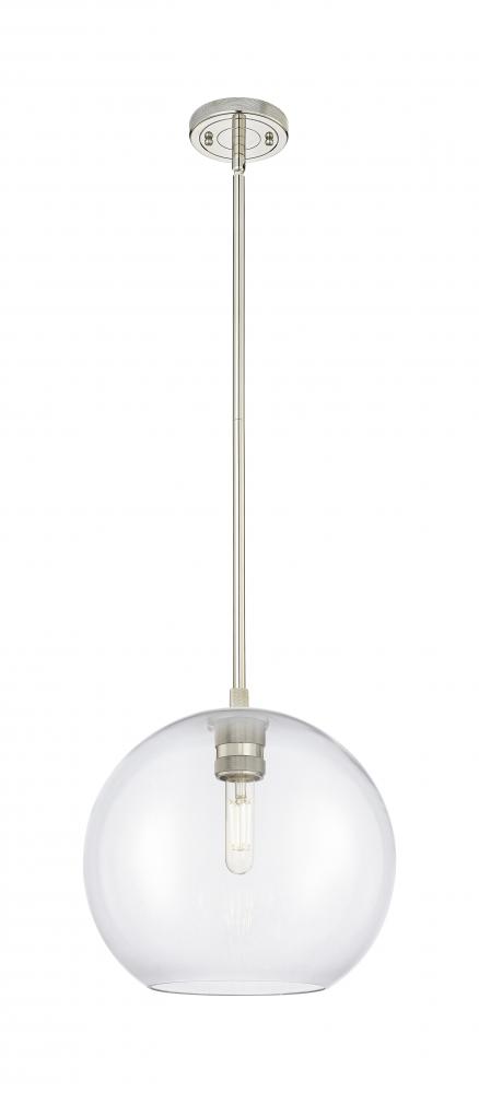 Crown Point - 1 Light - 10 inch - Polished Nickel - Pendant